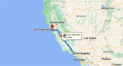 distance to san francisco california